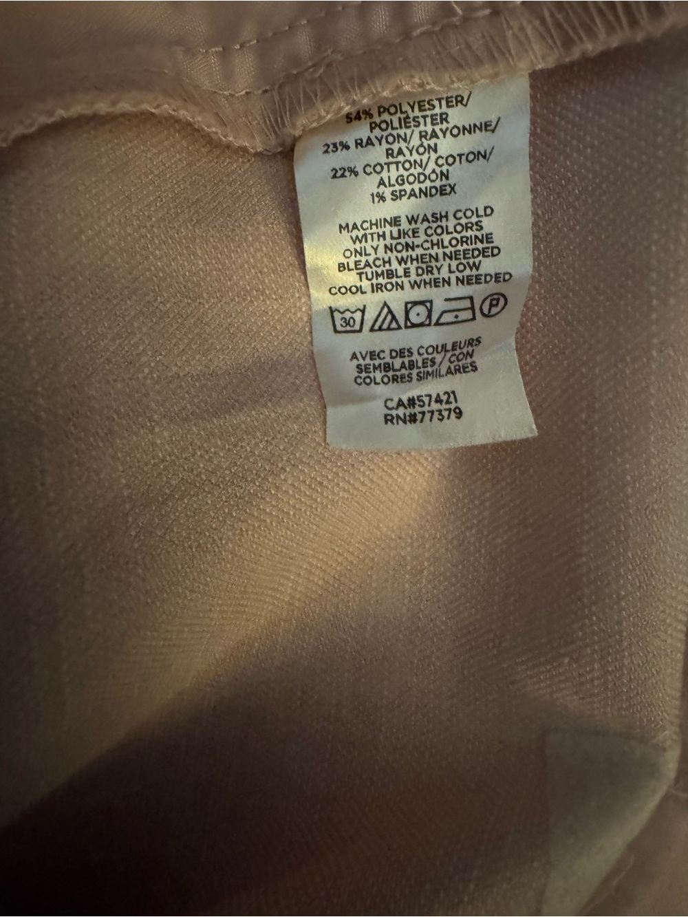 $5 Friday Ann Taylor Factory Blush Straight-Leg Pants - Picture 8 of 8